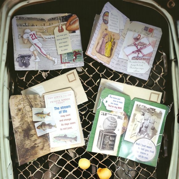 Gift Tag Friendship Magnetic Booklet with Envelope & Ribbon - Set of 4 #3 - Picture 6 of 9